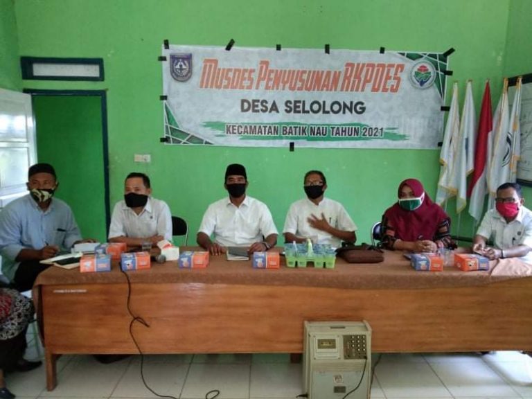 PENUH PARTISIPATIF KADES SELOLONG BERHASIL MELAKSANAKAN MUSDES RKPDES MENUJU 2021