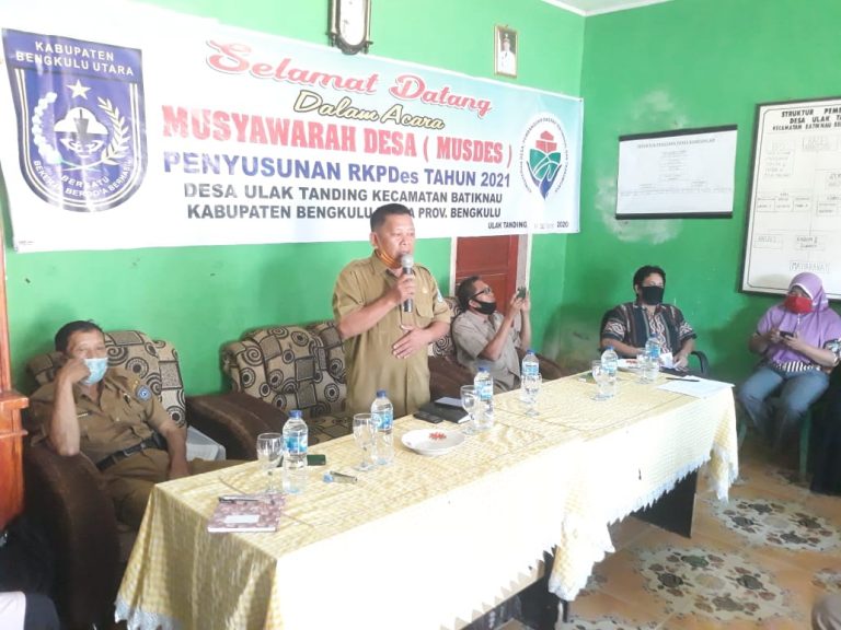 ( MUSDES ) penyusunan RkpDes tahun 2021 Desa ulak Tanding Telah Dilaksanakan