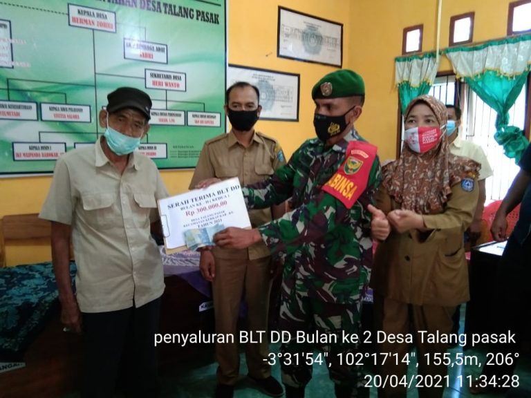 Pemerintah Desa talang pasak kecamatan kerkap melaksanakan titik 0 dan pembagian BLT DD