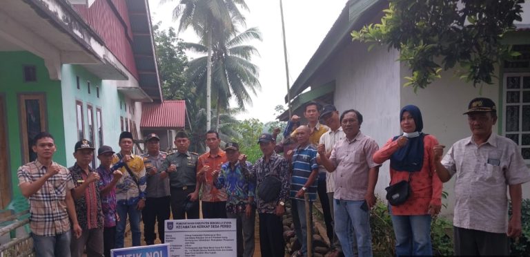 Pemdes Perbo Laksanakan Musyawarah Pelaksanaan Pembangunan titik nol Rabat Beton tahap dua Tahun 2024