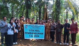 Pemdes Air Tenang Gelar Titik nol JUT dan Program Pembangunan Berjalan