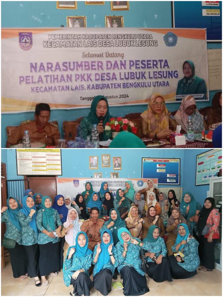 Pemdes Lubuk Lesung Gelar Pelatihan,Pembinaan 10 Program pokok PKK